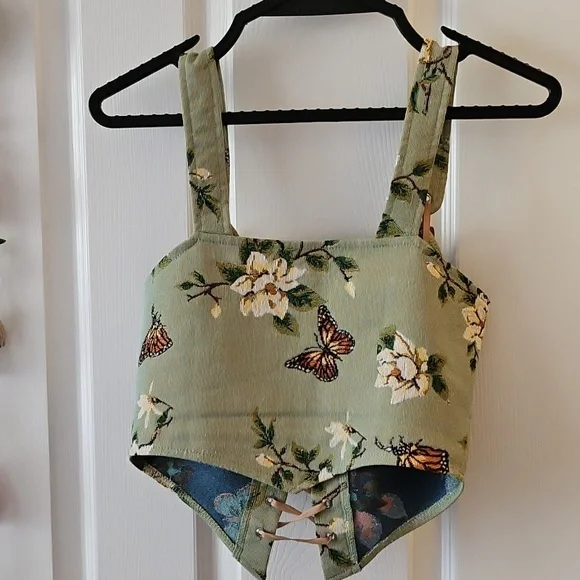 Nature-themed Corset Top - Picture 8 of 11